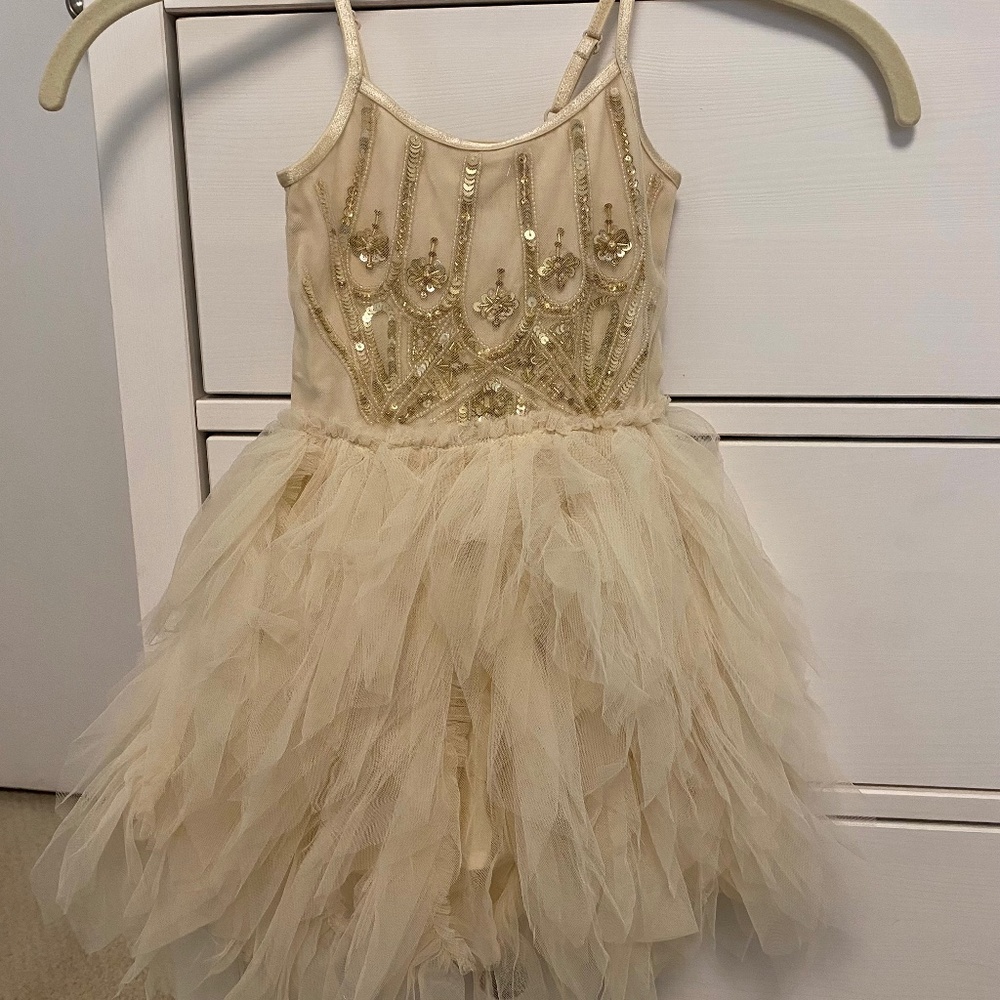 NWT Tutu Du Monde Ivory Sequin Tutu Dress 12-18M